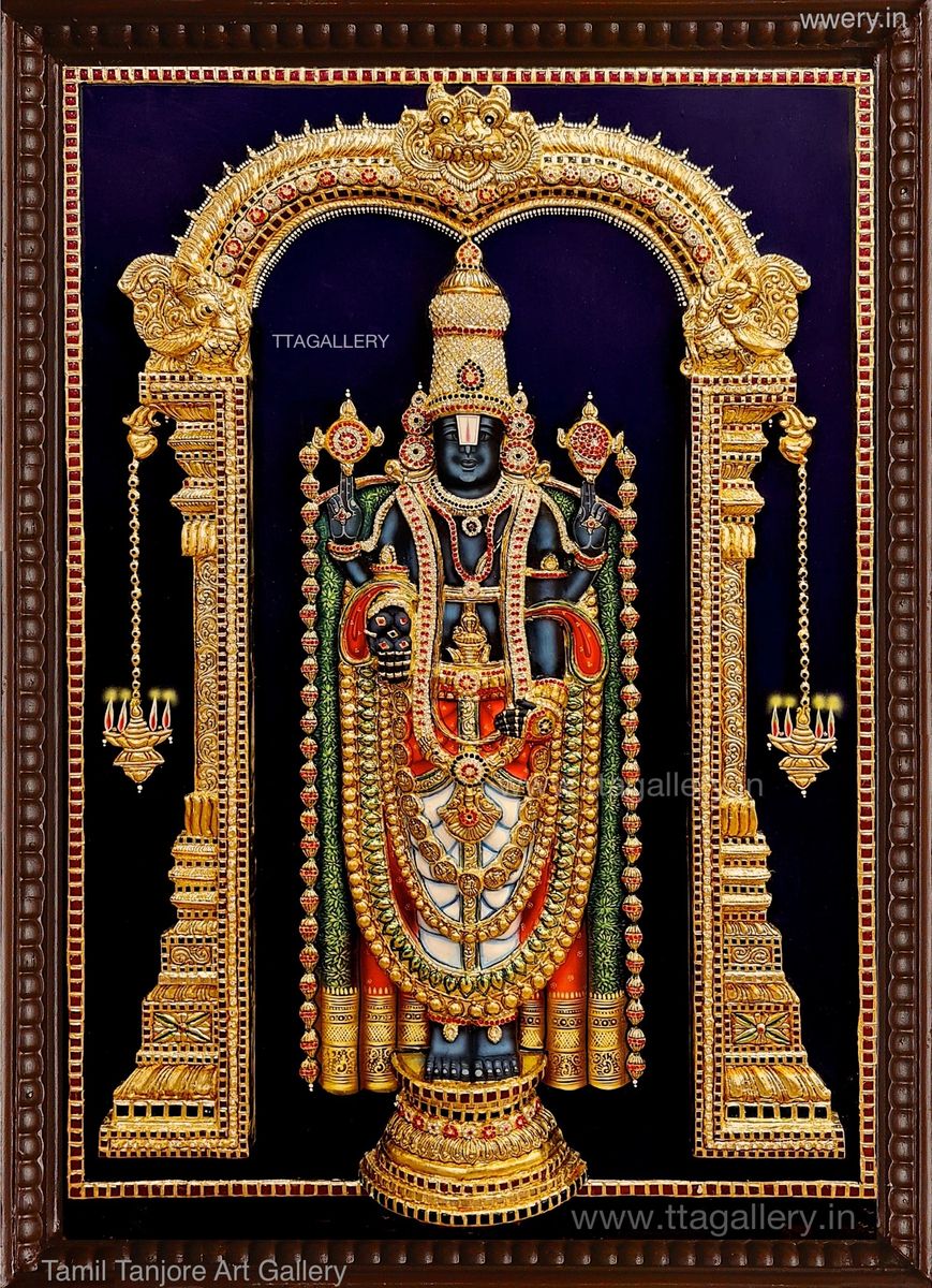 Balaji 3D Traditional Tanjore Painting